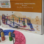 Klocki magnetyczne Large Race Track Pastel - 80 el.